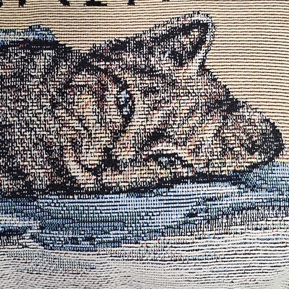 No Outfit Is Complete Without Cat Hair Pillow 12x8 Manual Woodworkers and Weave - Picture 2 of 10